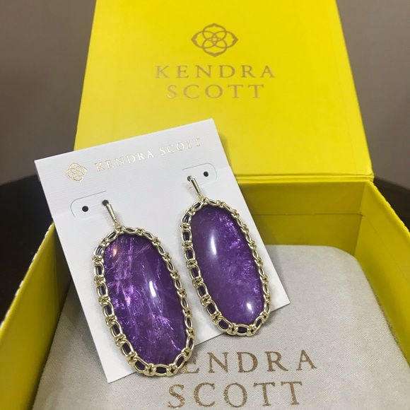 Kendra Scott Jewelry - Kendra Scott Gold Macrame Danielle’s - Purple Mica